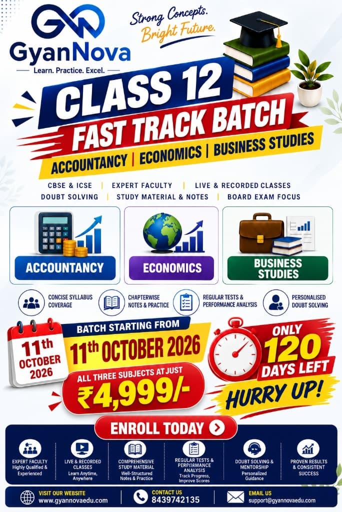 Class 12 Fast Track Batch